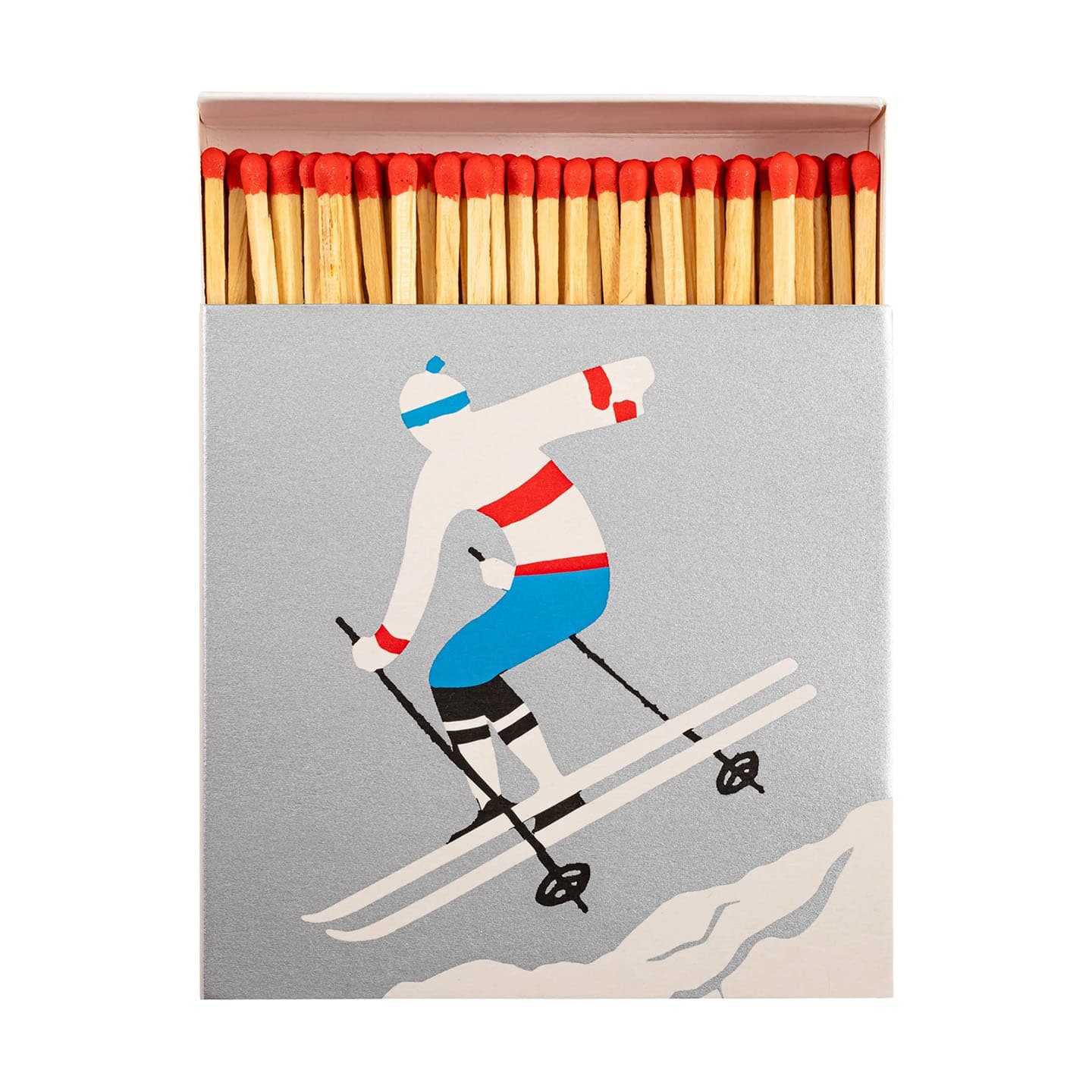 Große Streichhölzer The Skier