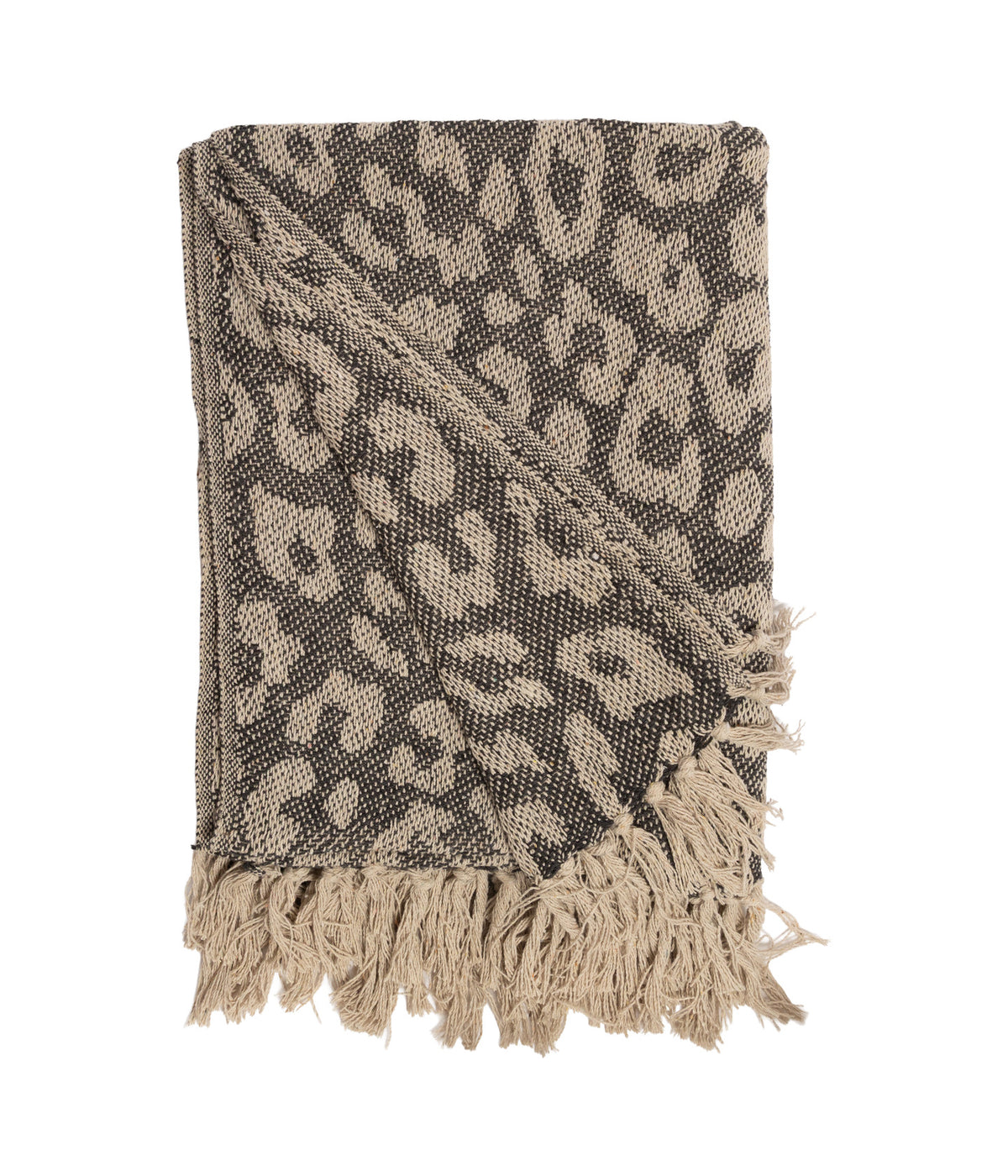 Au Maison Blanket Leopard Natural / Gray