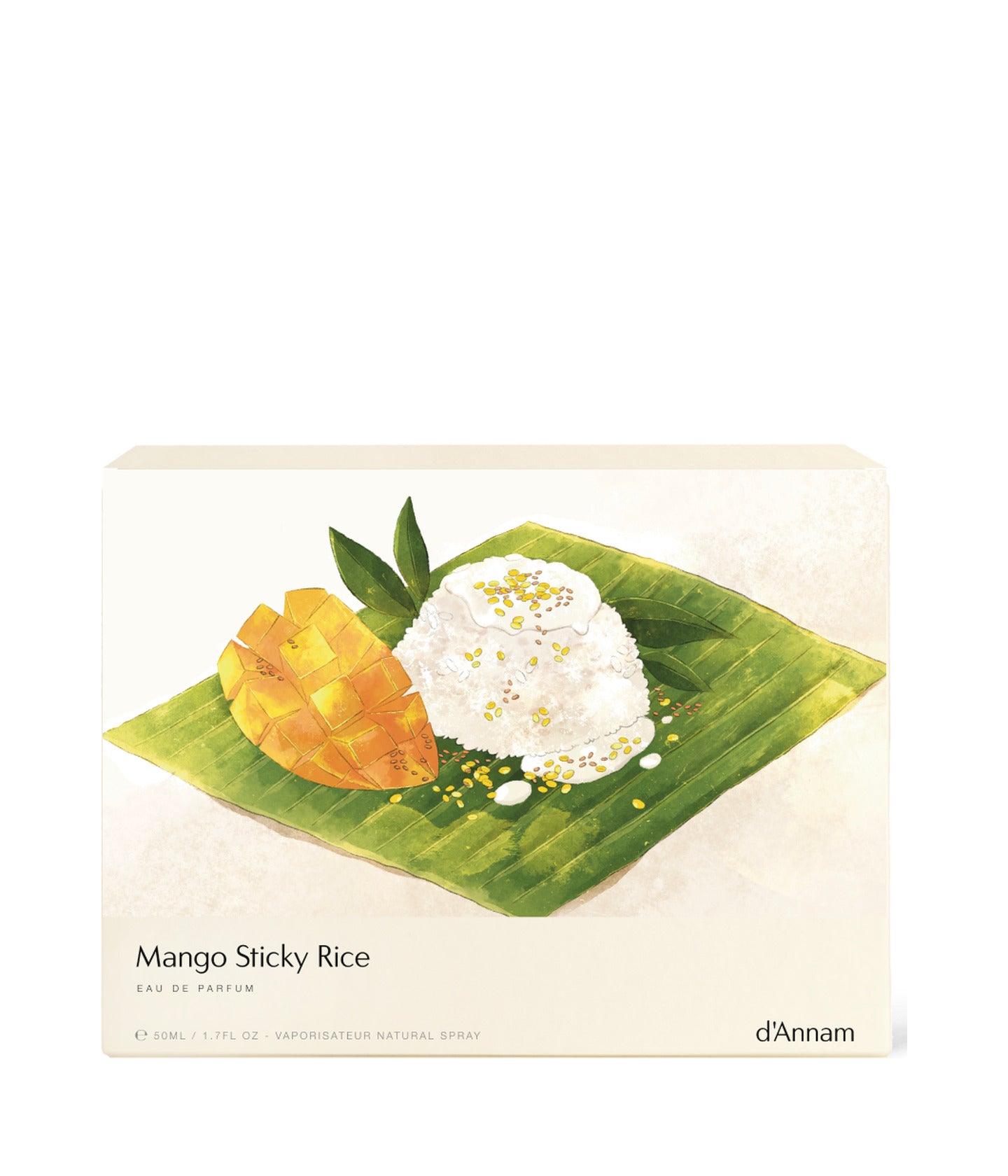 Verpackung des Eau de Parfum Mango Sticky Rice von d’Annam