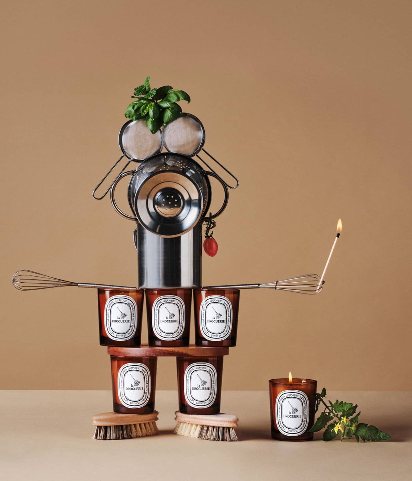 Neutralisierende Kerze mit Basilikum Mood – Diptyque