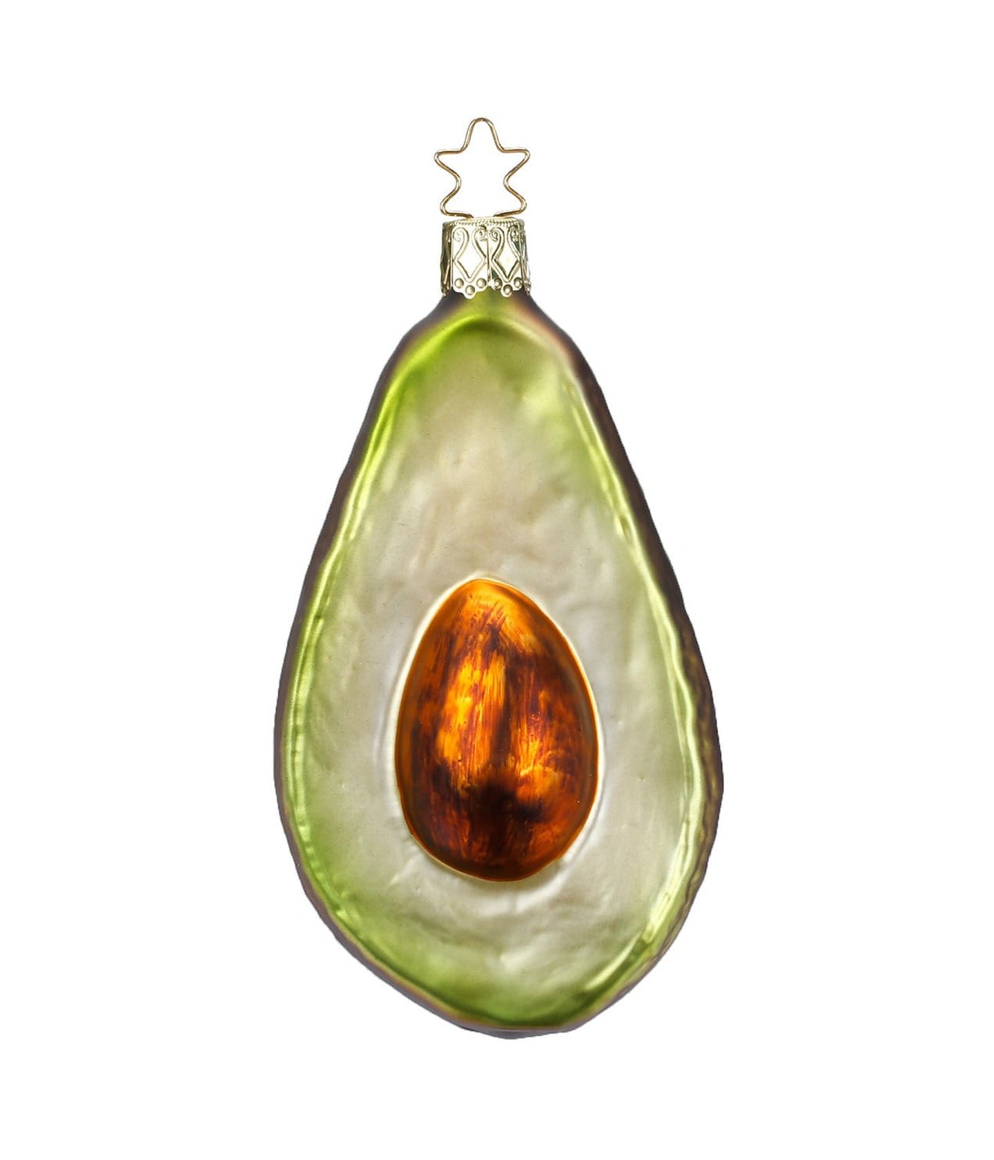Avocado Half Christmas Ornament