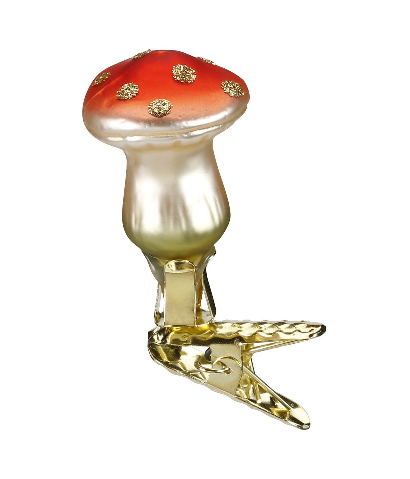 Flat Mini Mushroom Christmas Ornament