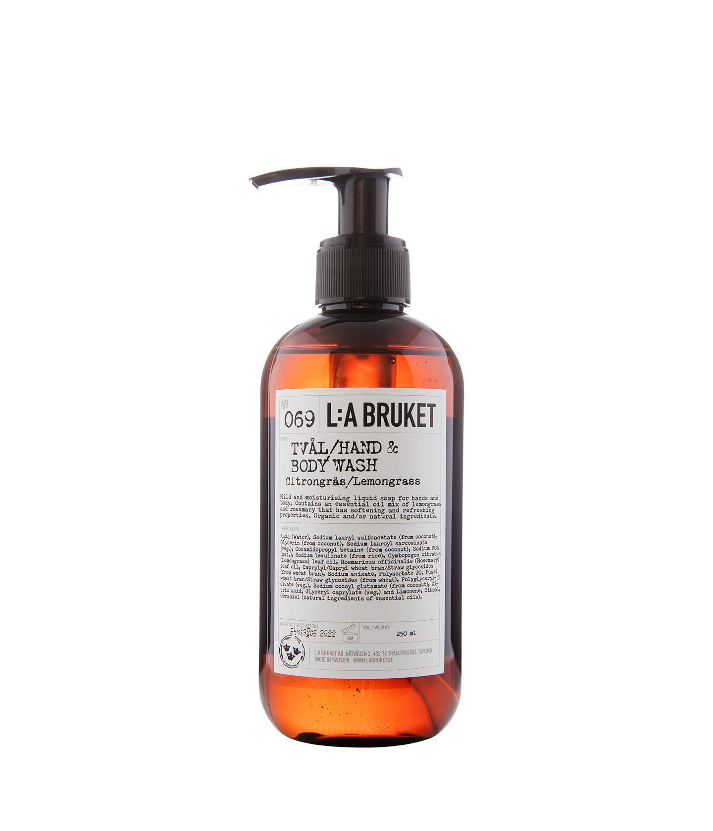 069 Hand & Body Wash Lemongrass 240 ml von L:A Bruket