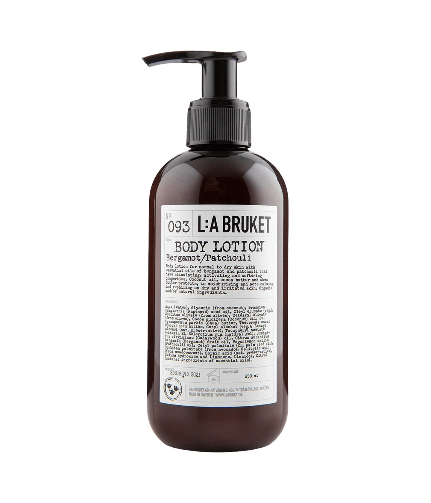 093 Body Lotion Bergamot/Patchouli