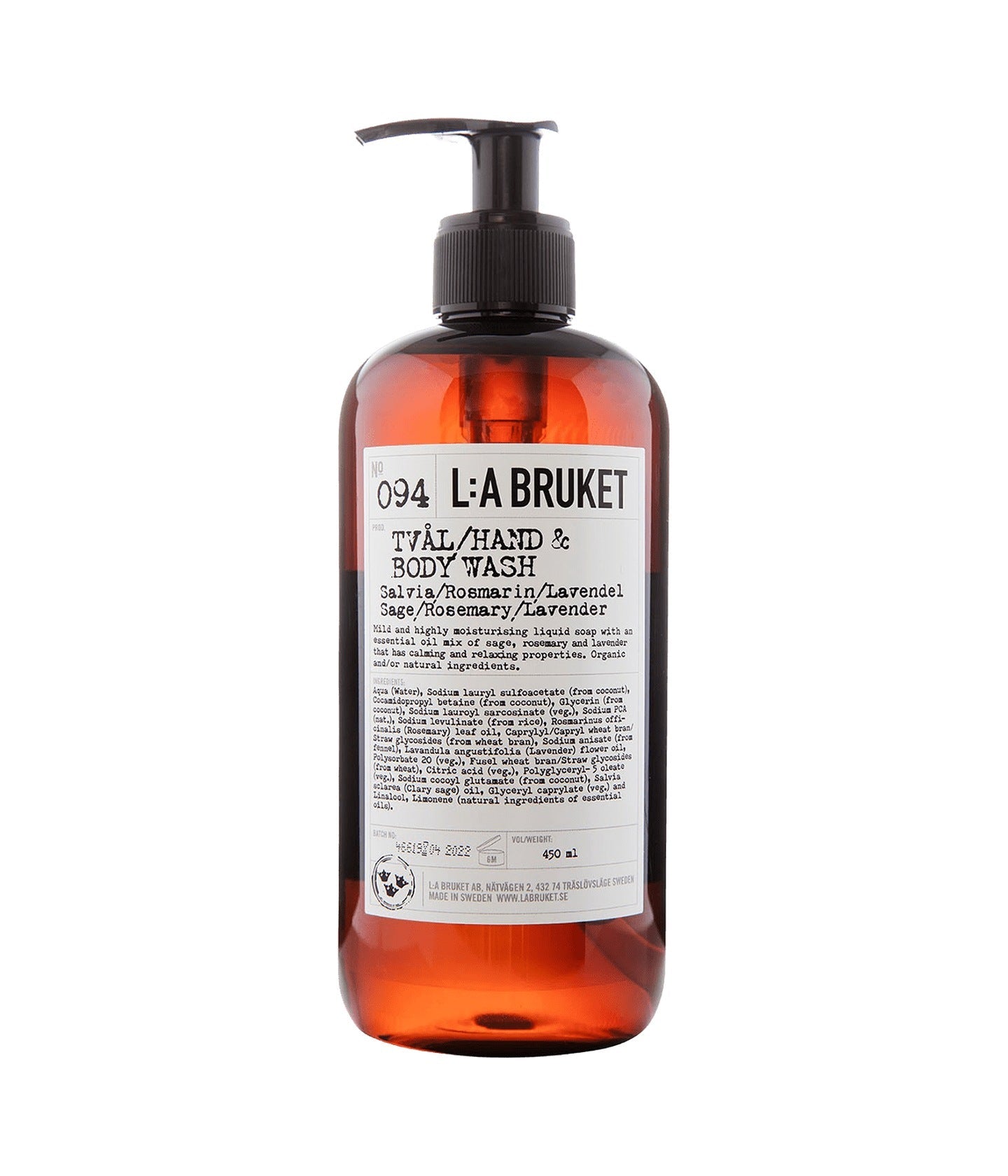 094 Hand & Body Wash Sage/Rosemary/Lavender