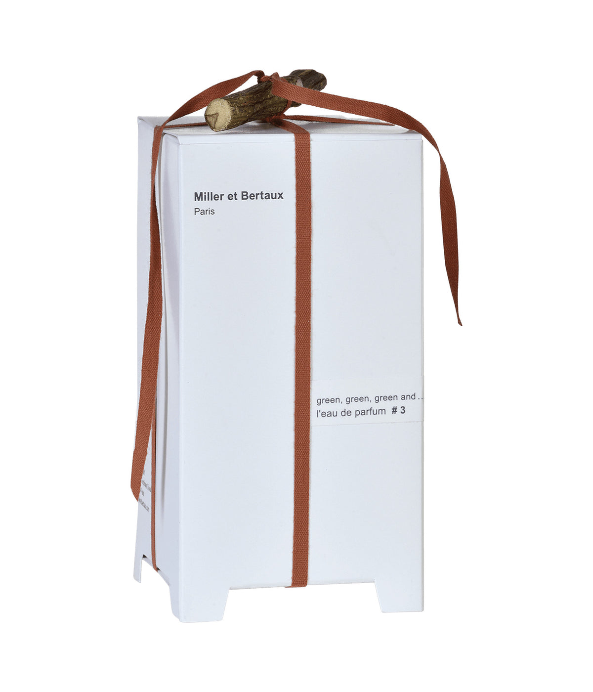 Miller et Bertaux Eau de Parfum #3 Green, Green, Green and… Green, box with ribbon