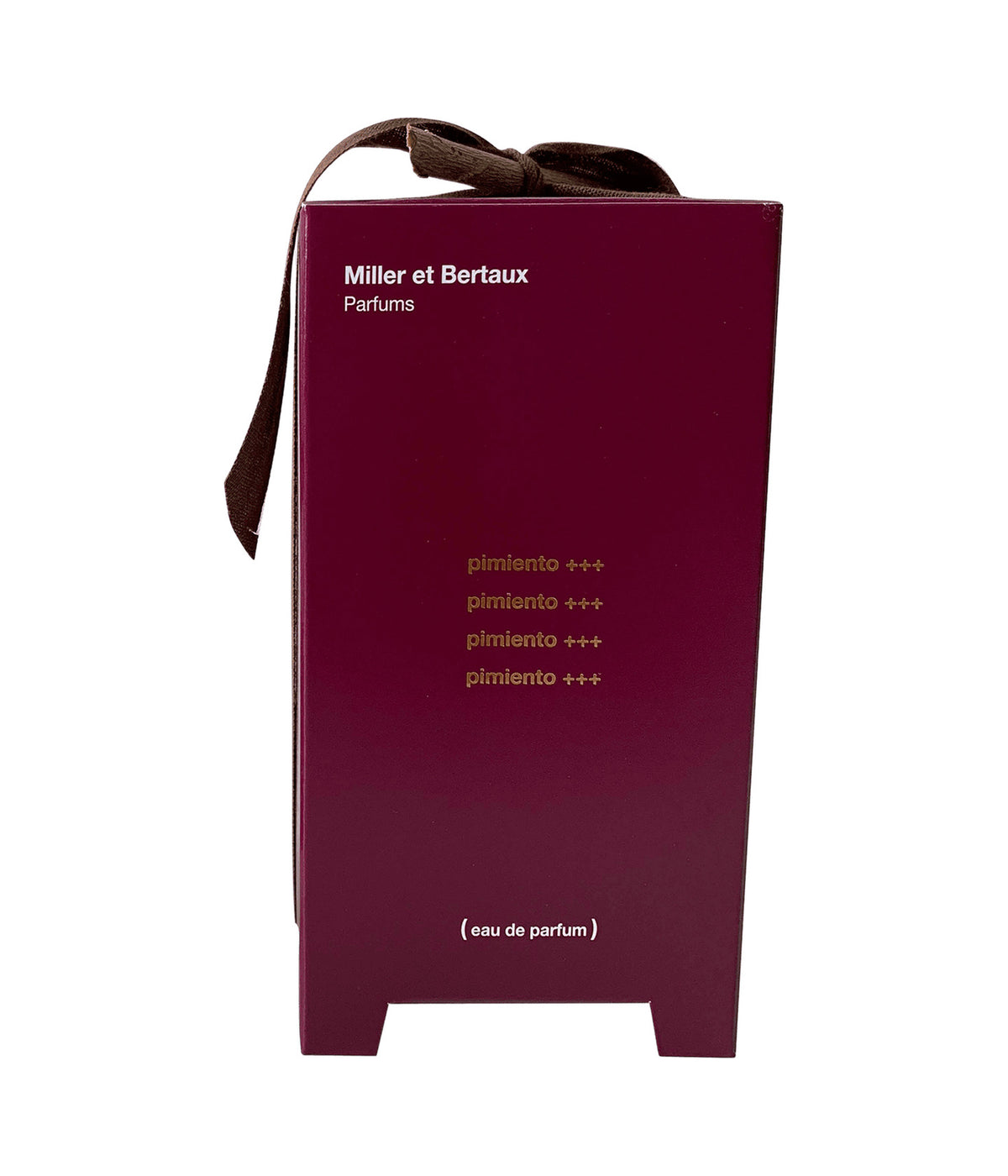 Miller et Bertaux Eau de Parfum Pimiento+++, box with ribbon