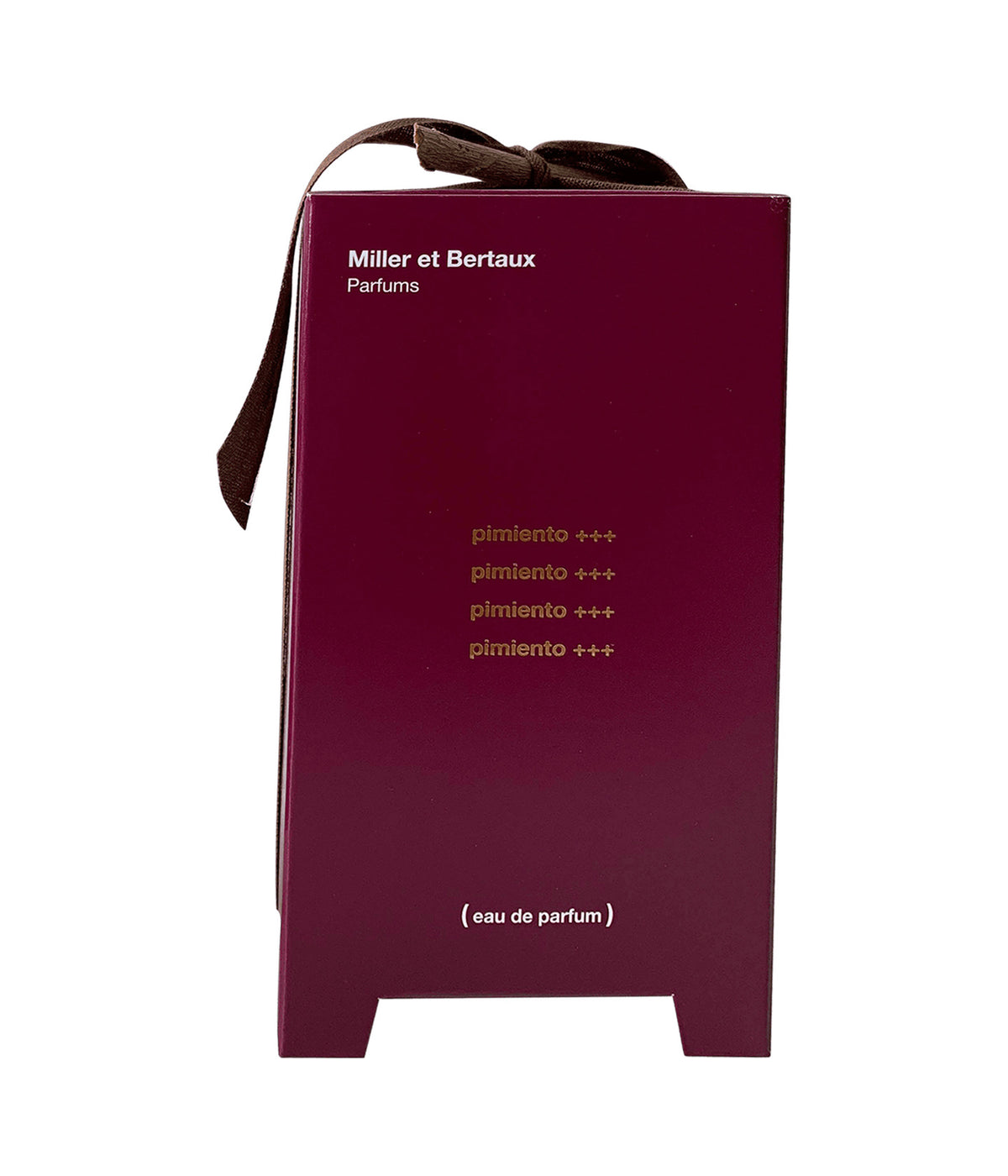 Miller et Bertaux Eau de Parfum Pimiento+++, box with ribbon