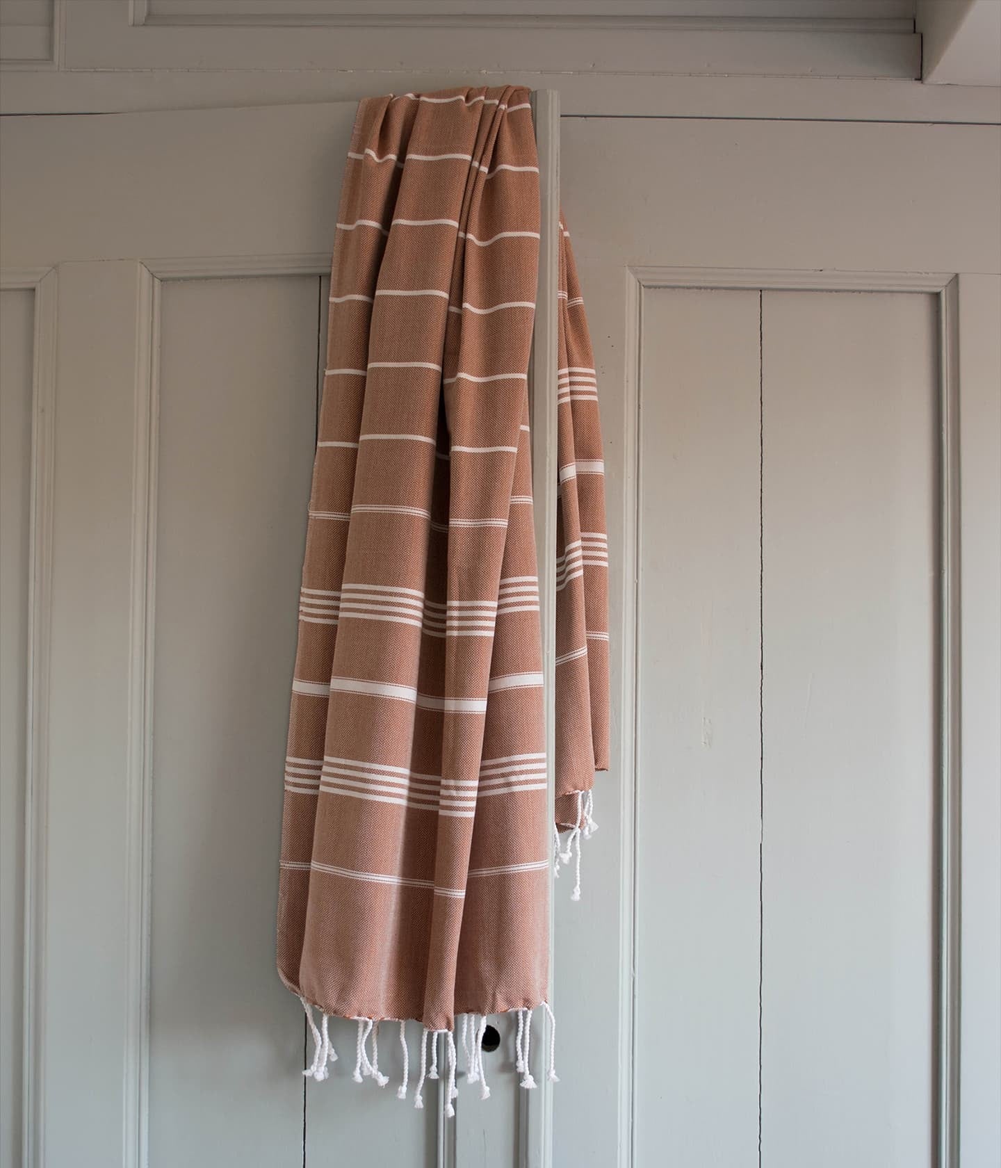 Hammam Towel Brown / White