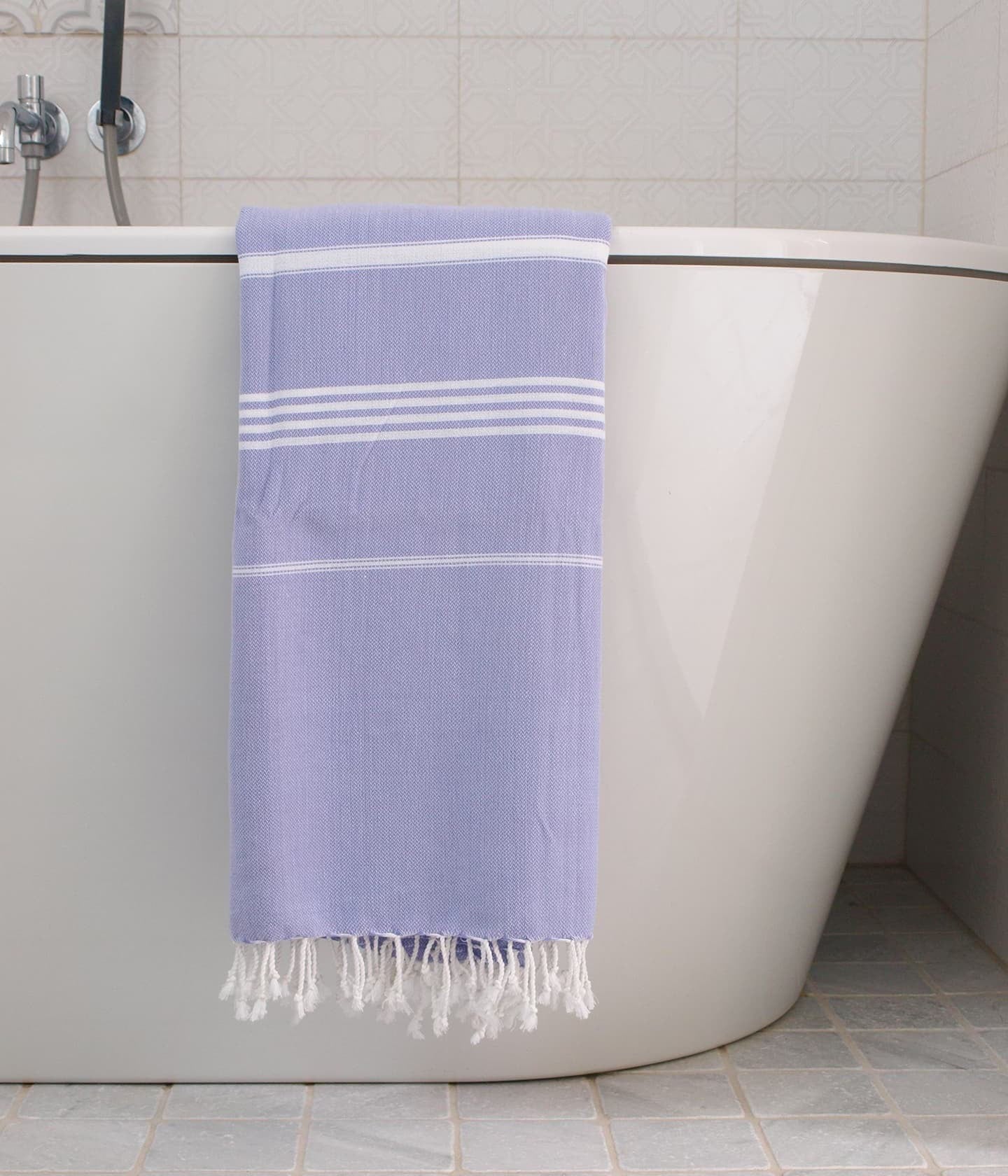 Hammam Towel Lilac / White