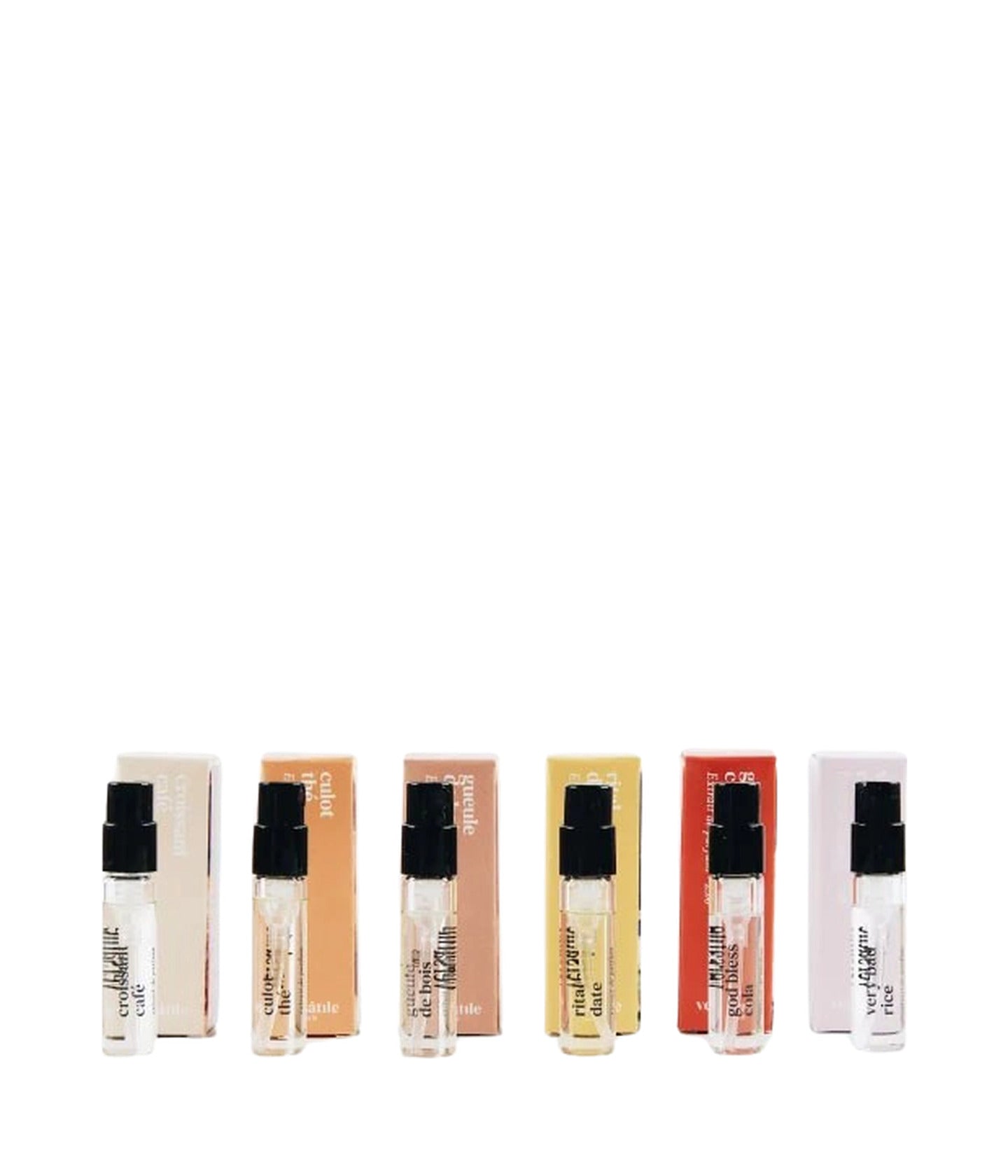 Discovery Set Spray von Versatile Paris mit sechs Extrait-Sprays