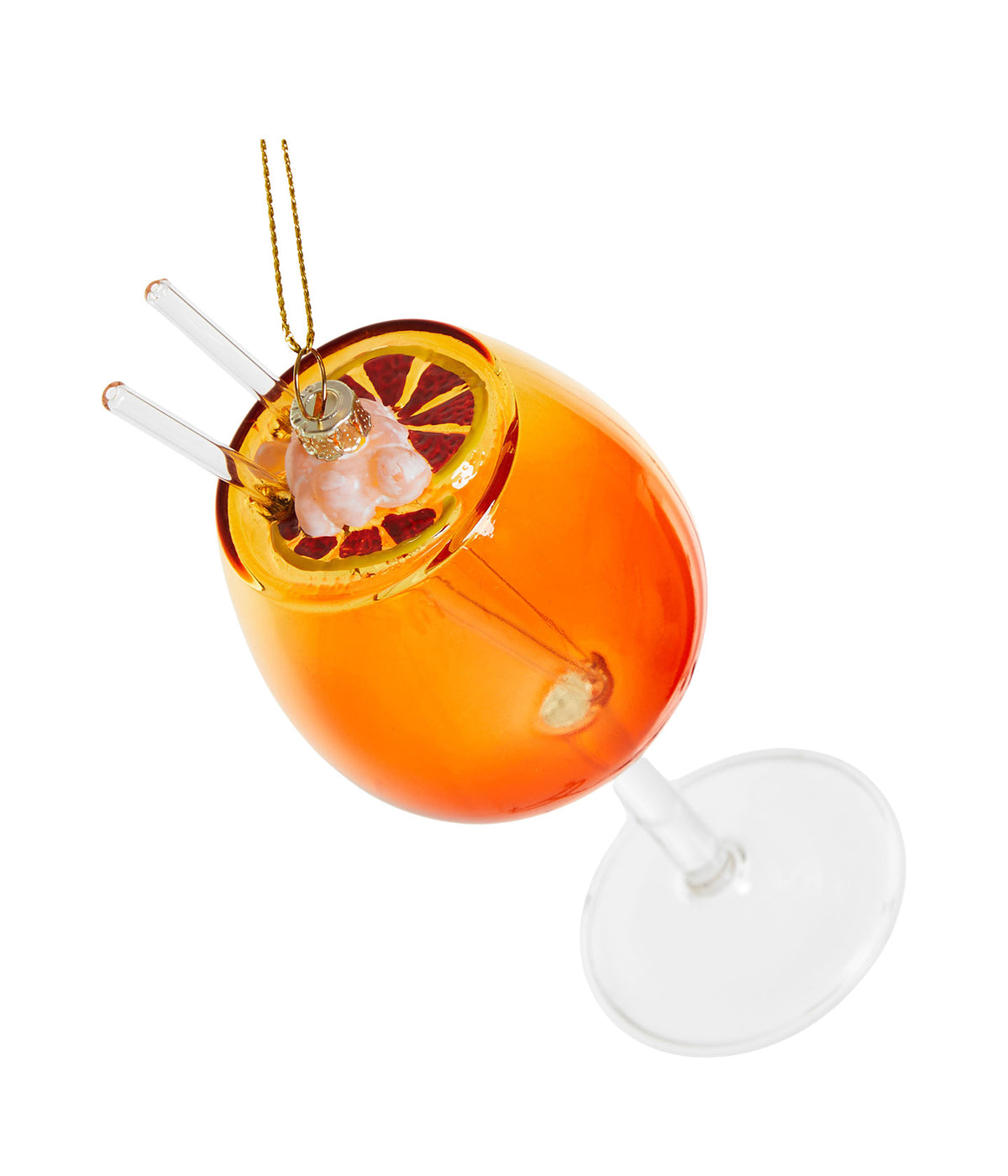 Yup in de boom Christbaumschmuck Spritz, Glas schräg liegend