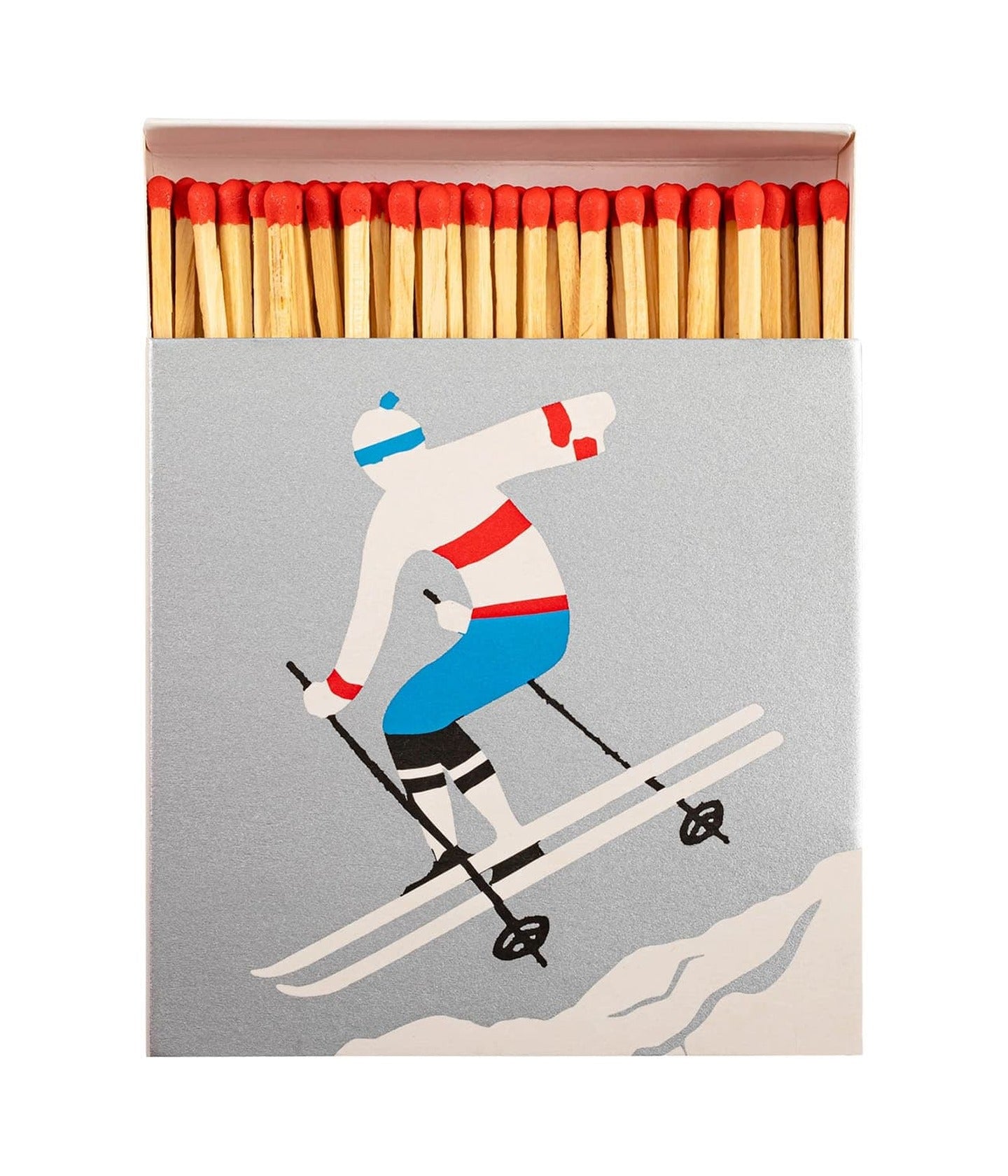 Große Streichhölzer The Skier
