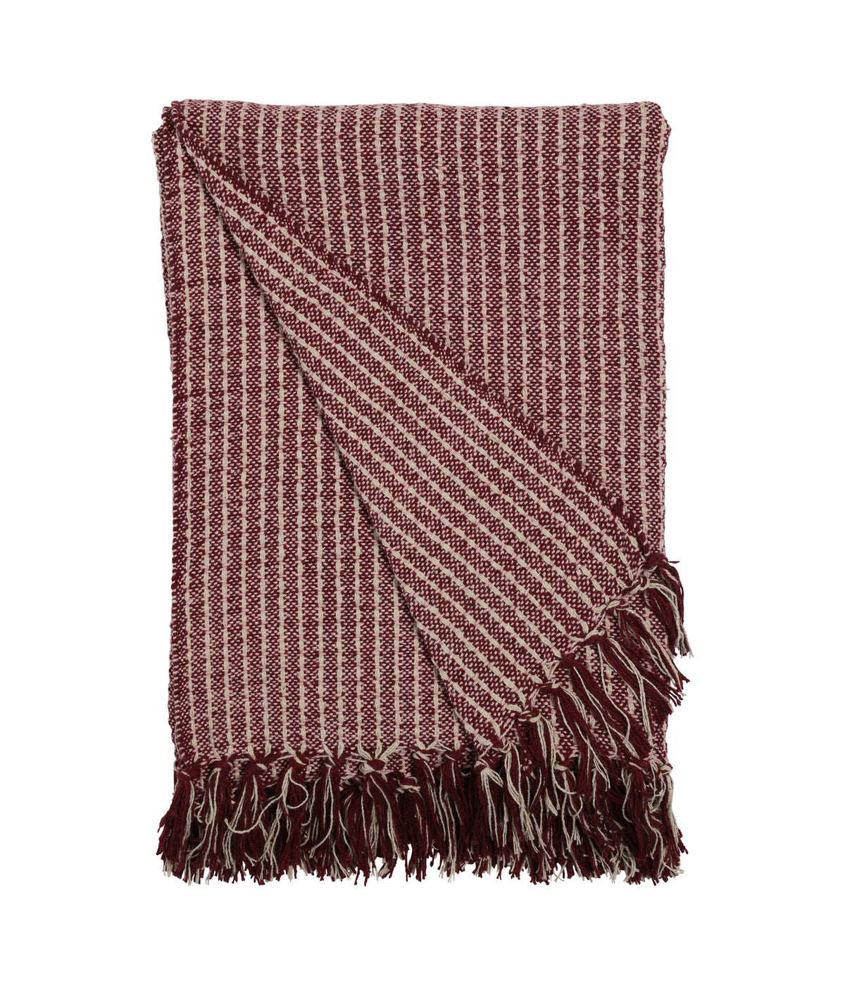 Au Maison Blanket Stripe Burgundy / Natural