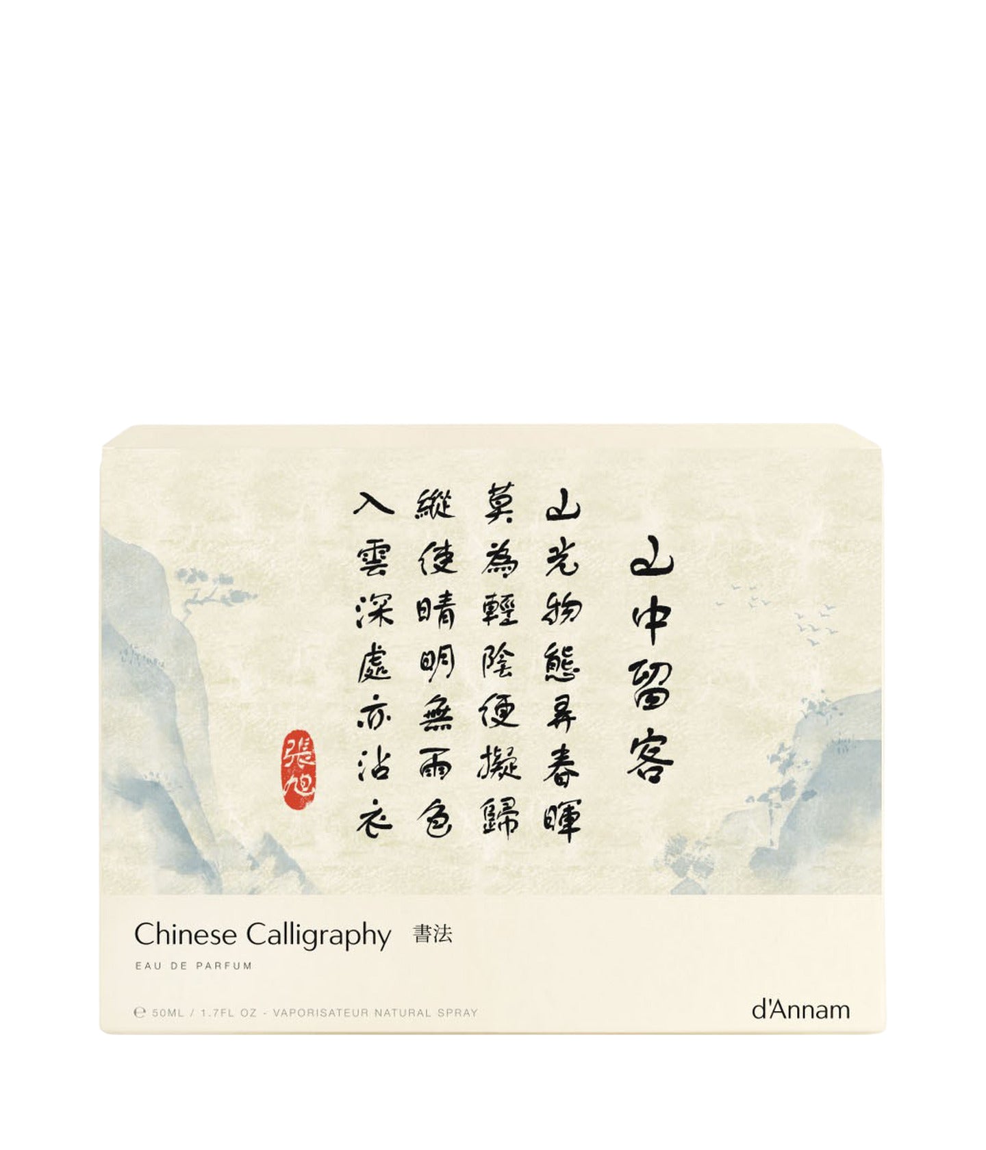 Verpackung des Eau de Parfum Chinese Calligraphy von d’Annam