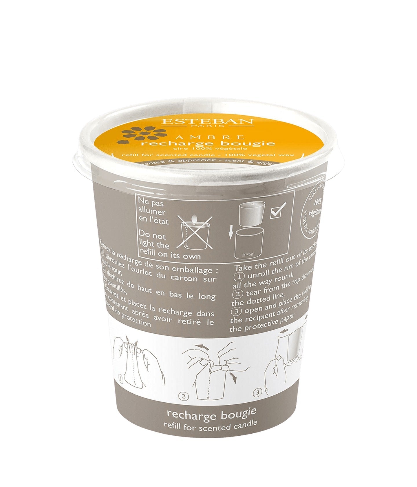 Scented Candle Ambre Refill