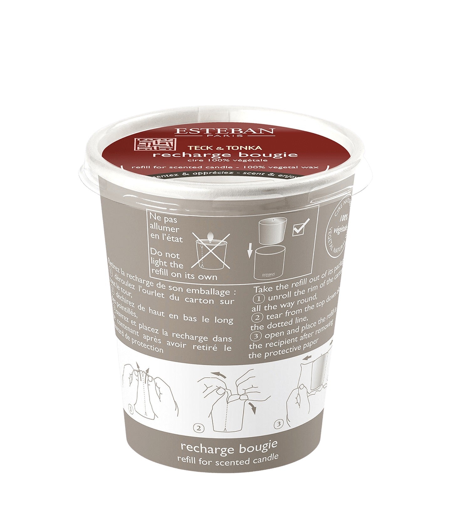 Scented Candle Teck & Tonka Refill
