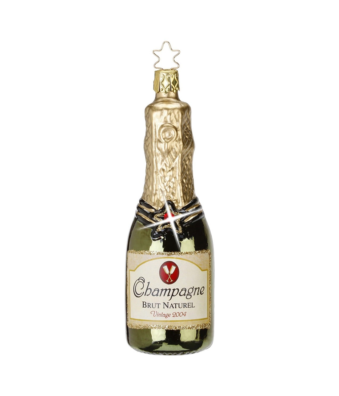 Champagne Christmas Ornament