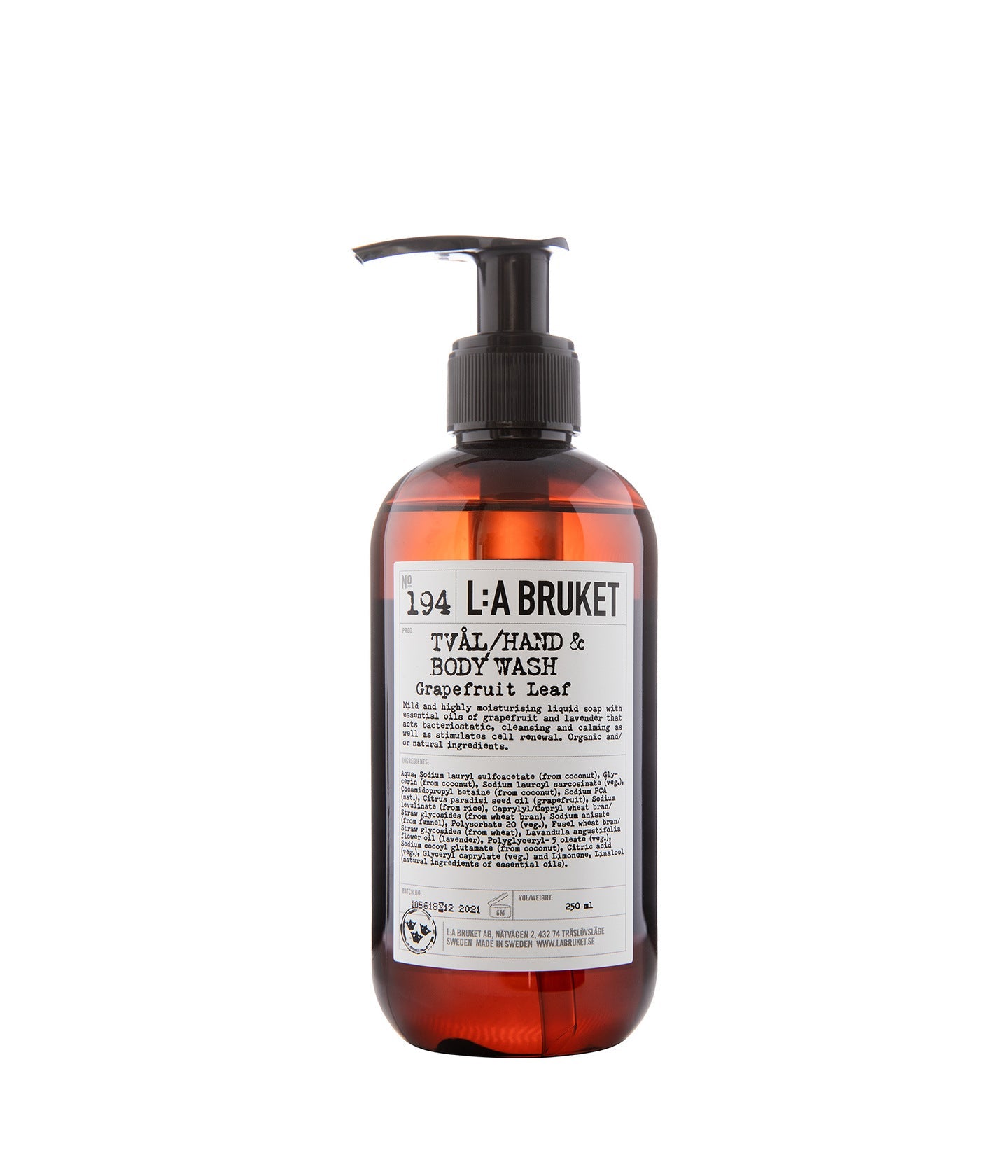 194 Hand & Body Wash Grapefruit Leaf 240 ml von L:A Bruket