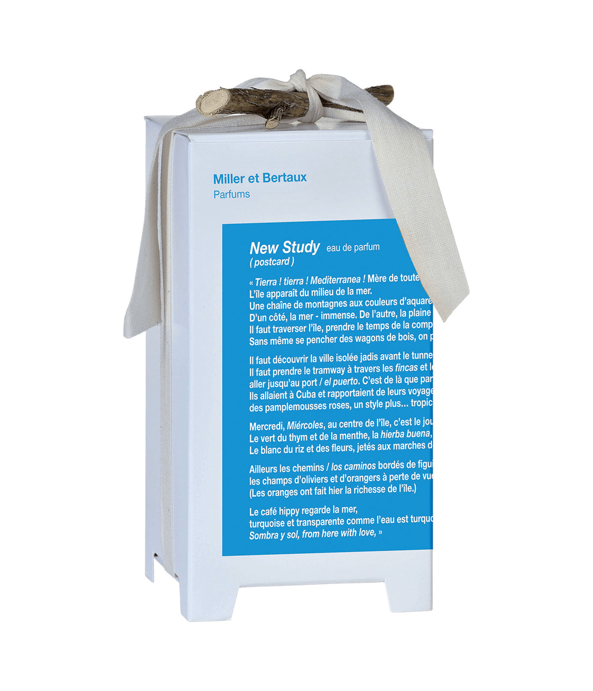 Miller et Bertaux Eau de Parfum New Study, box with ribbon