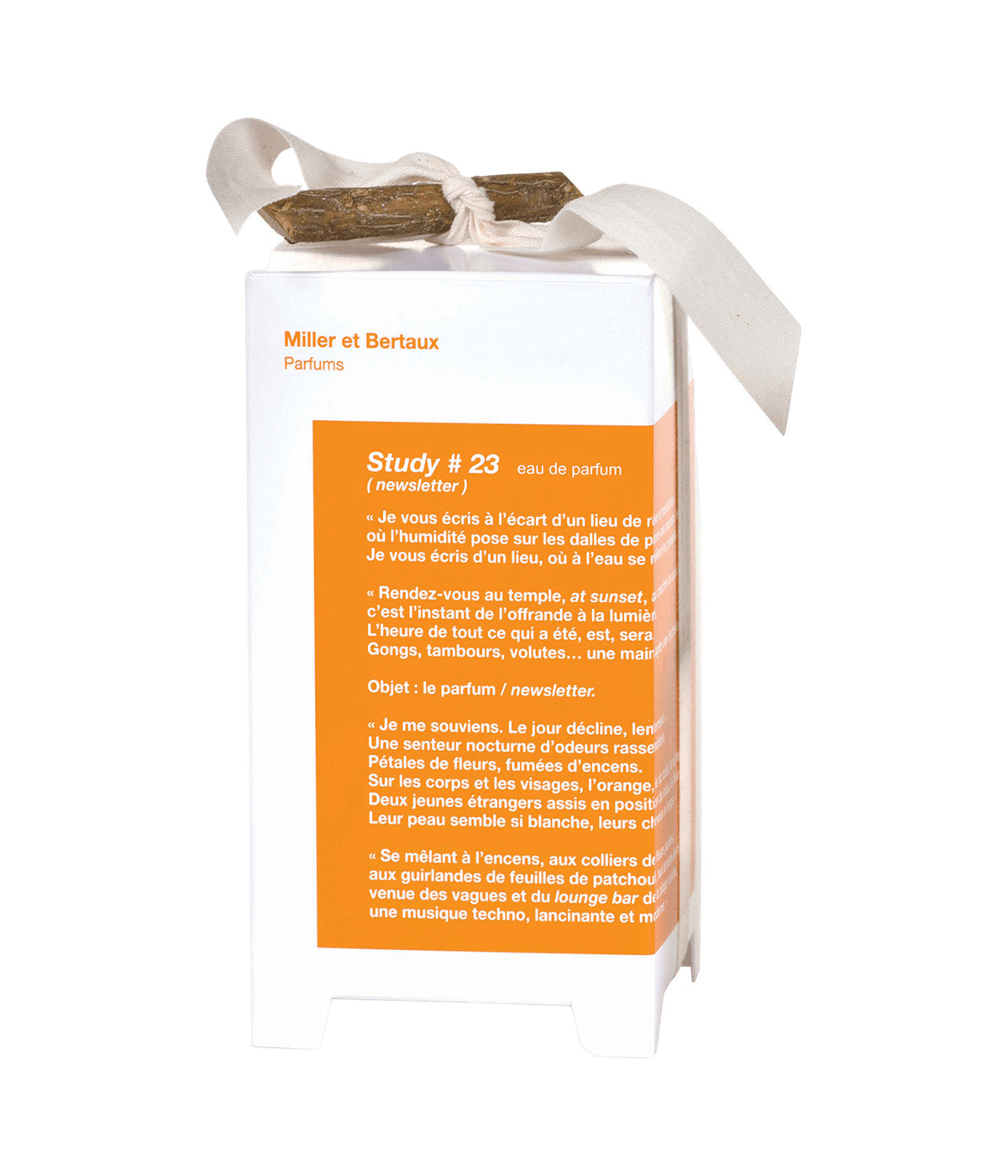 Miller et Bertaux Eau de Parfum Study #23, box with ribbon