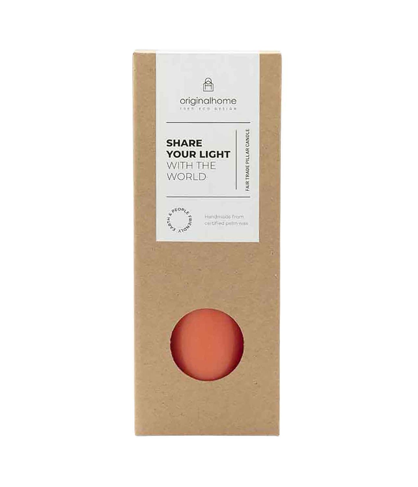Stumpenkerze Rot Verpackung