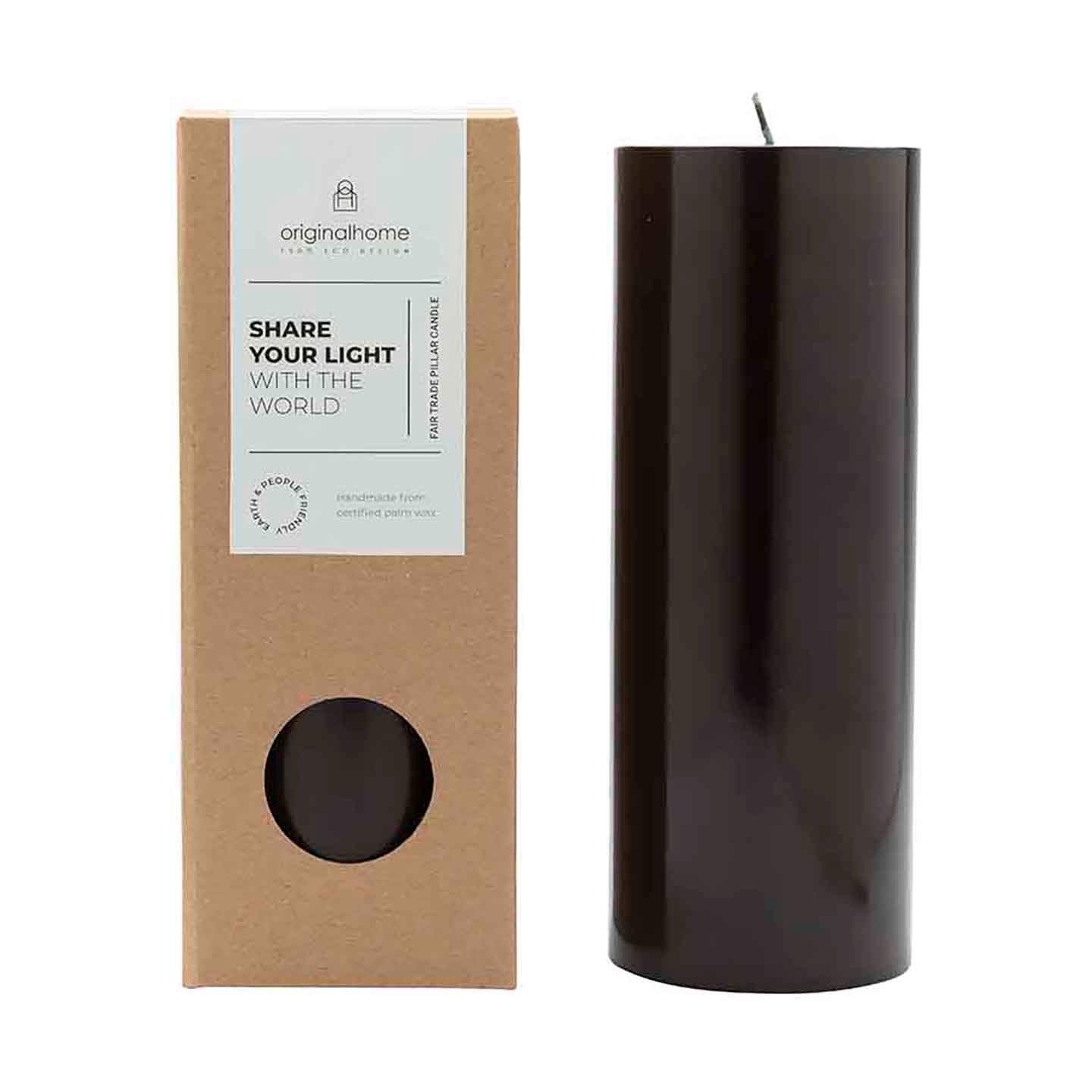 Pillar Candle Black