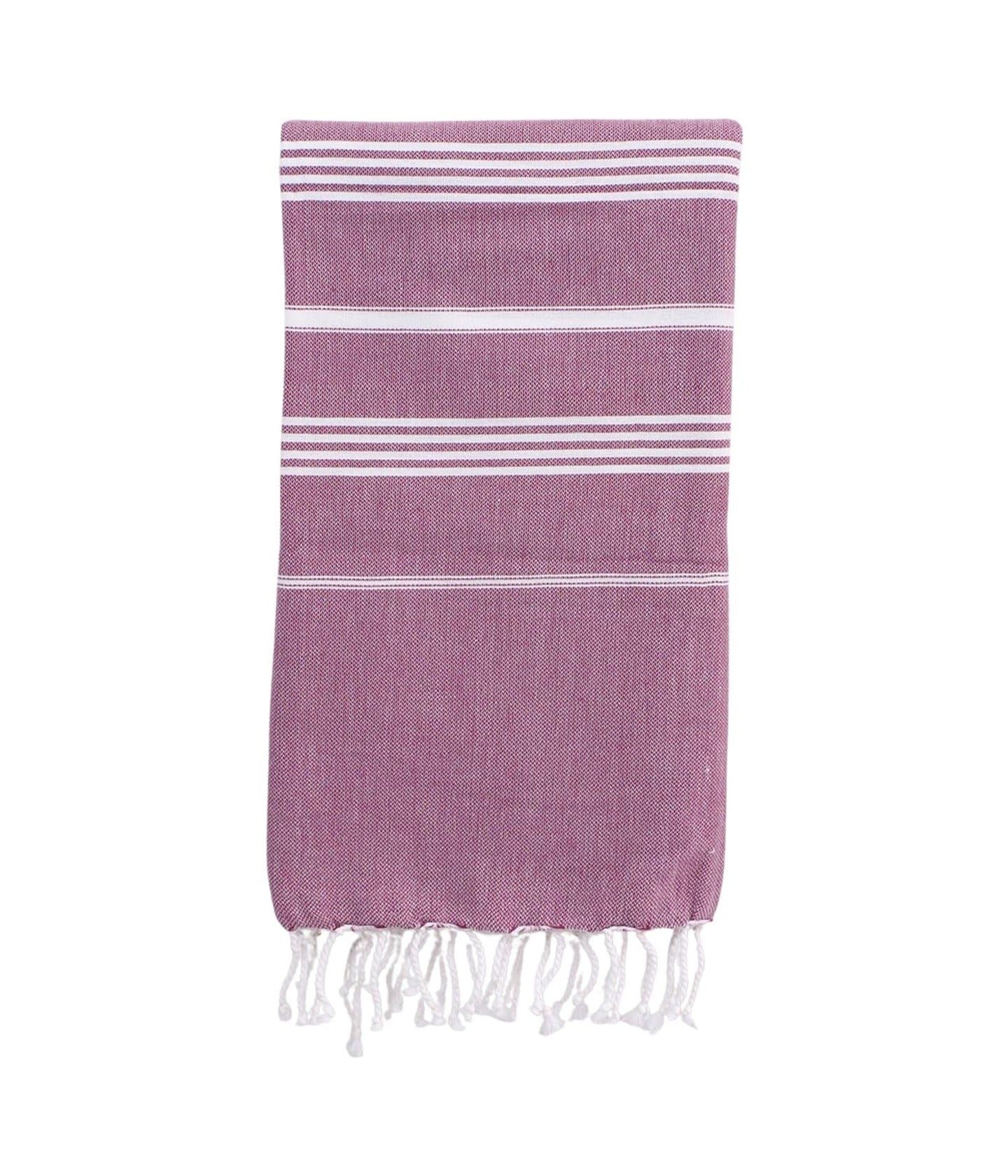 Hammam Towel Raspberry / White