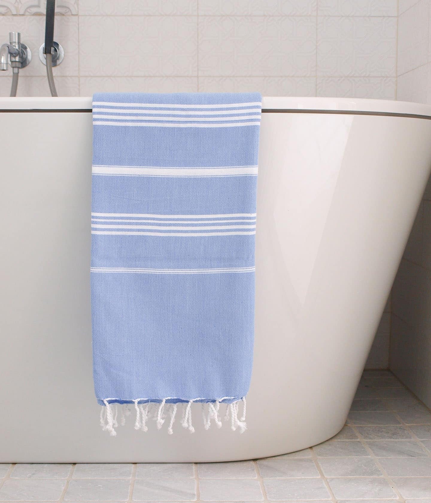 Hammam Towel Lavender Blue / White