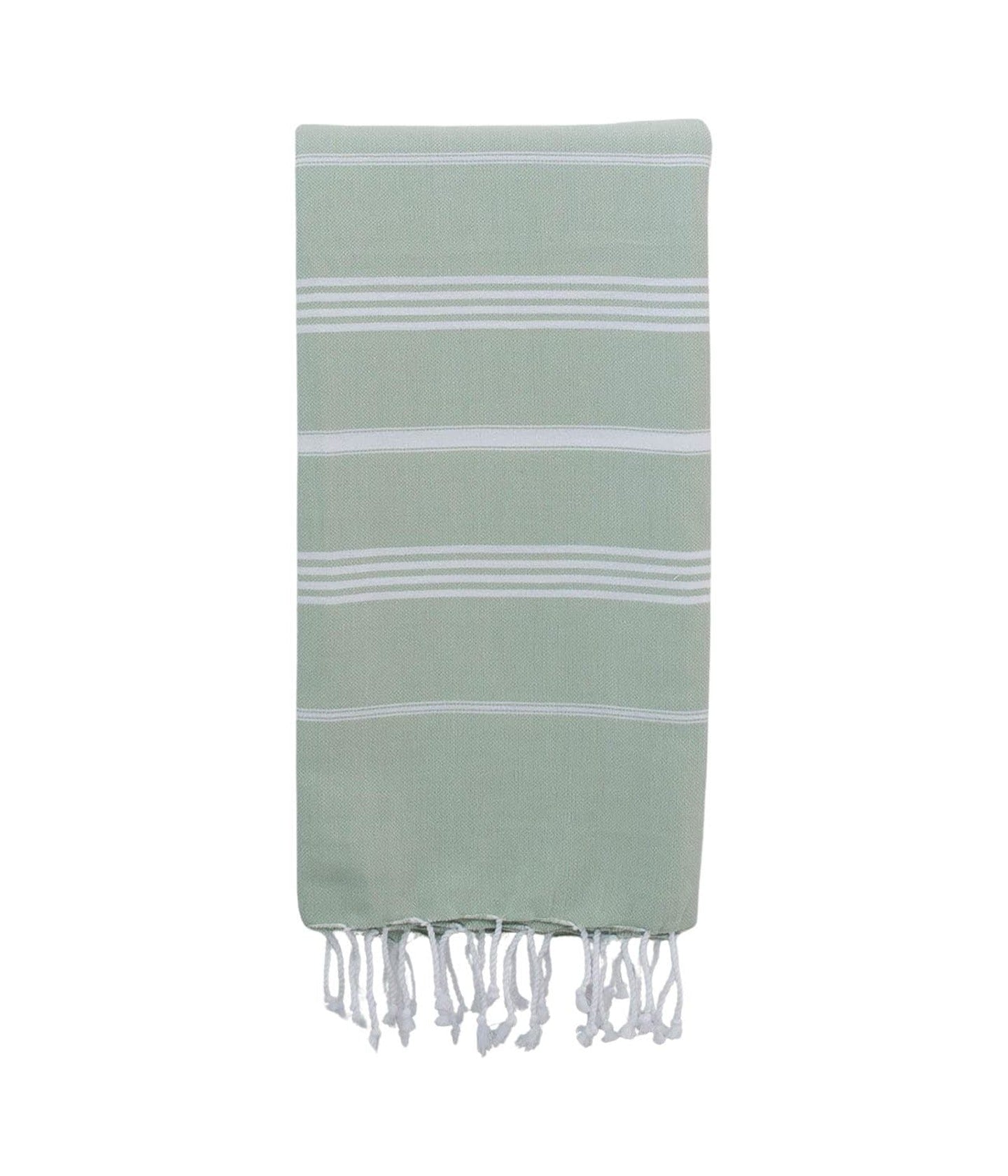 Hammam Towel Sage Green / White