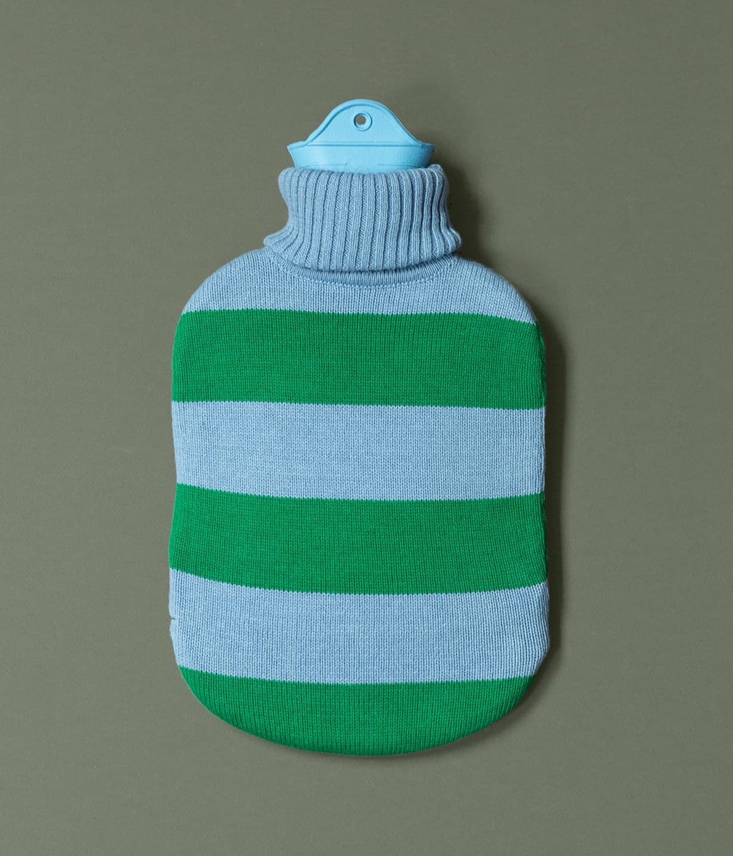 Hot Water Bottle Sky Blue Green