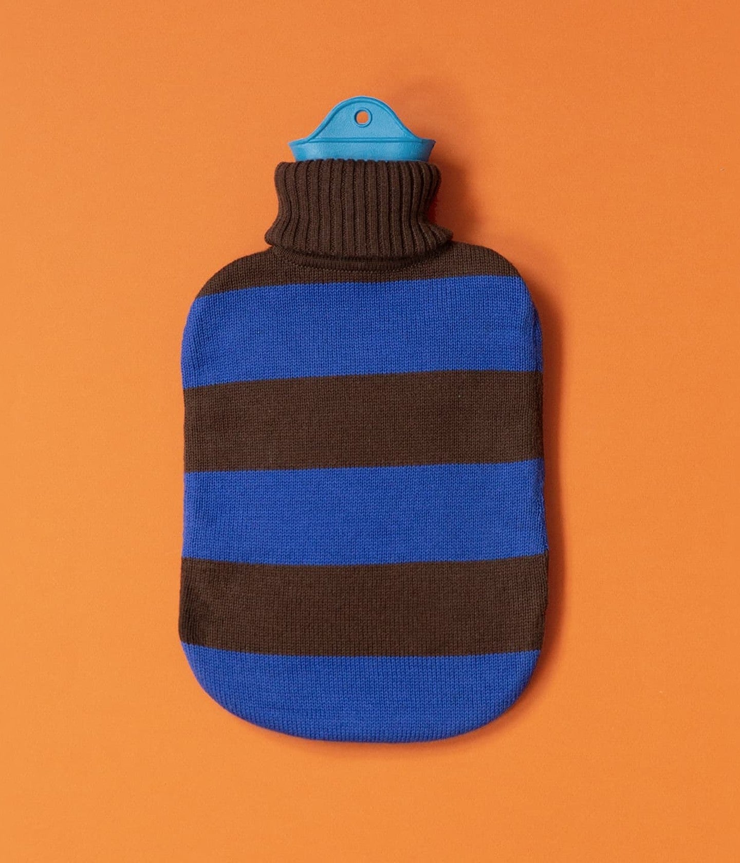 Hot Water Bottle Cobalt Blue Brown