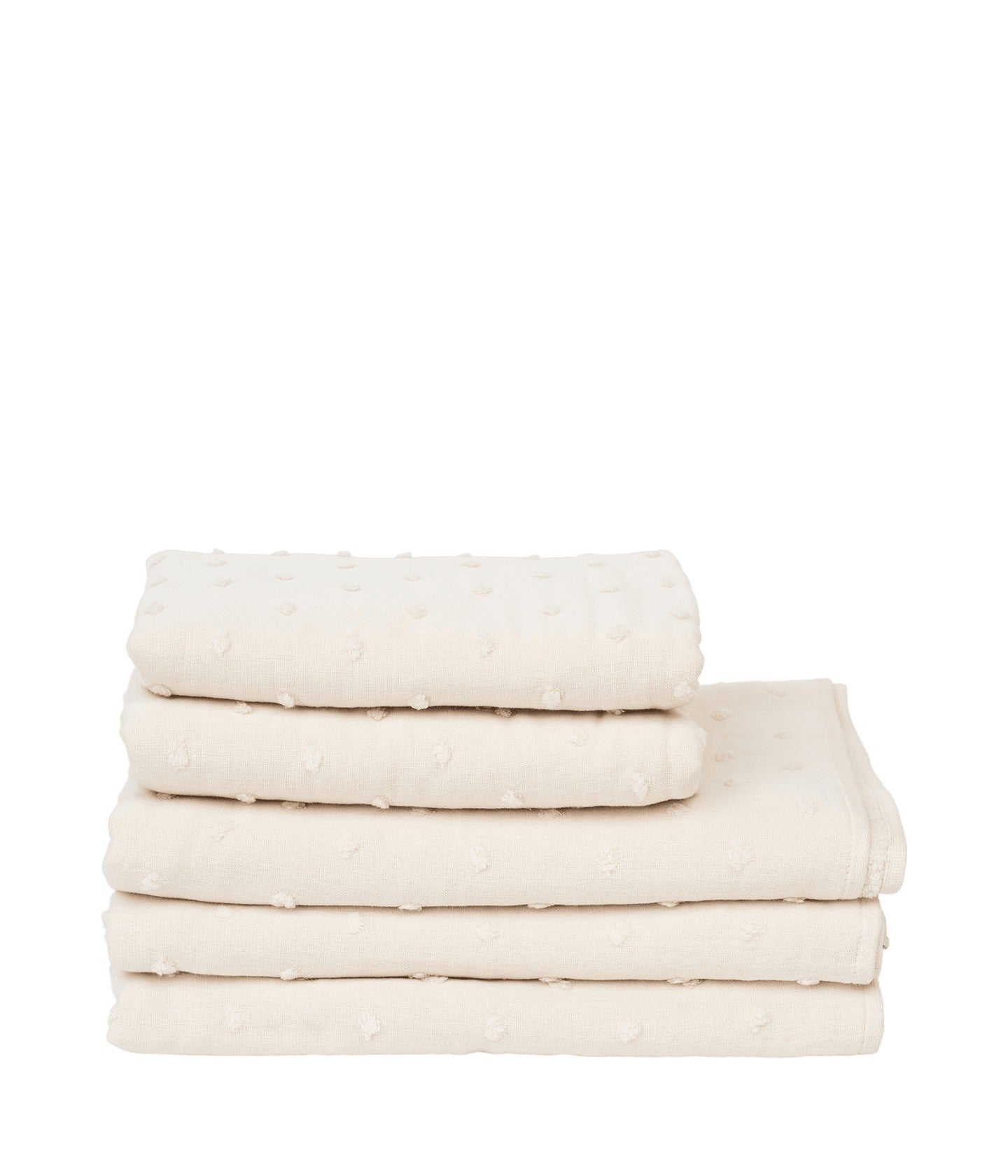 Towel Zero Twist Gauze Dot Beige