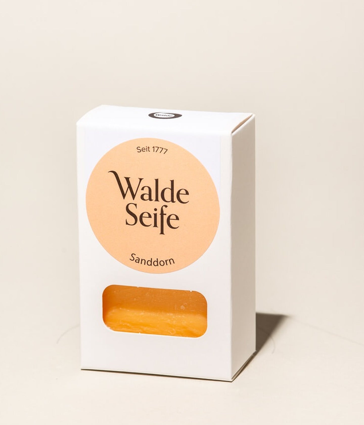 Seife Sanddorn von Walde in der Verpackung