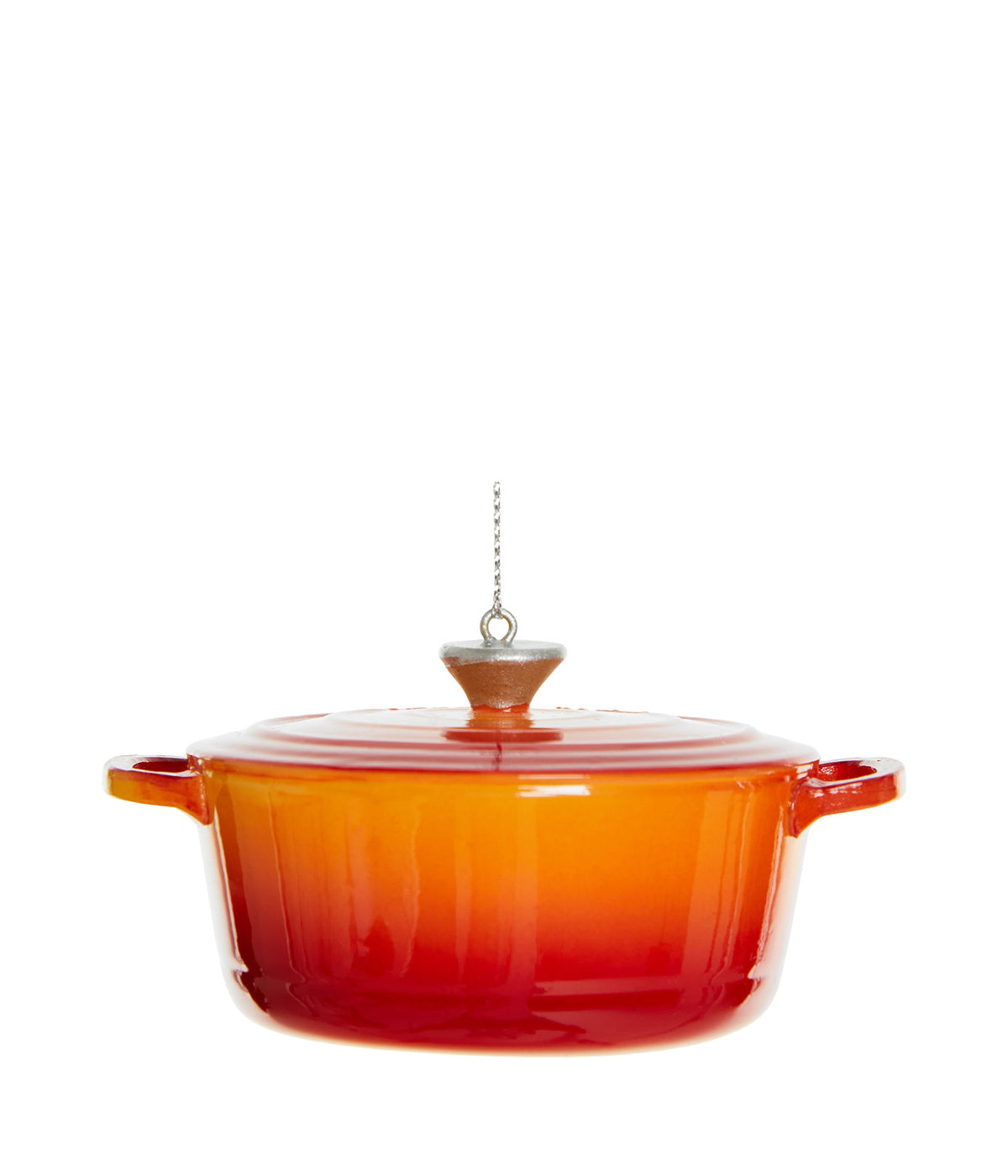 Yup in de boom Christbaumschmuck Pan Orange, Topf von vorne